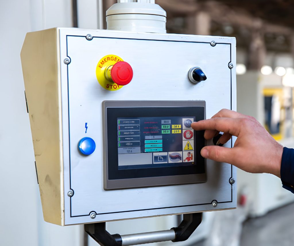 Tampilan HMI (Human Machine Interface) yang biasa digunakan dalam sistem otomasi