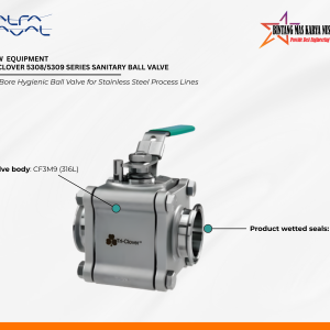 Full-Flow Sanitary Ball Valve for Hygienic Process Systems