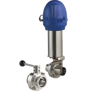 LKB UltraPure Butterfly Valve Alfa Laval stainless steel automatic or manual valve for high purity applications