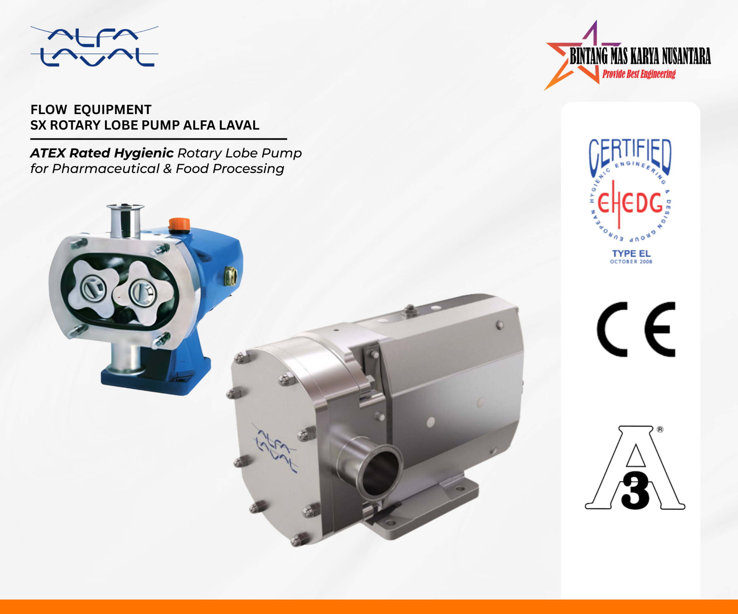 The Optimum Choice for Ultra-Clean Processes SX Rotary Lobe Pump The Optimum Choice for Ultra-Clean Processes SX Rotary Lobe Pump