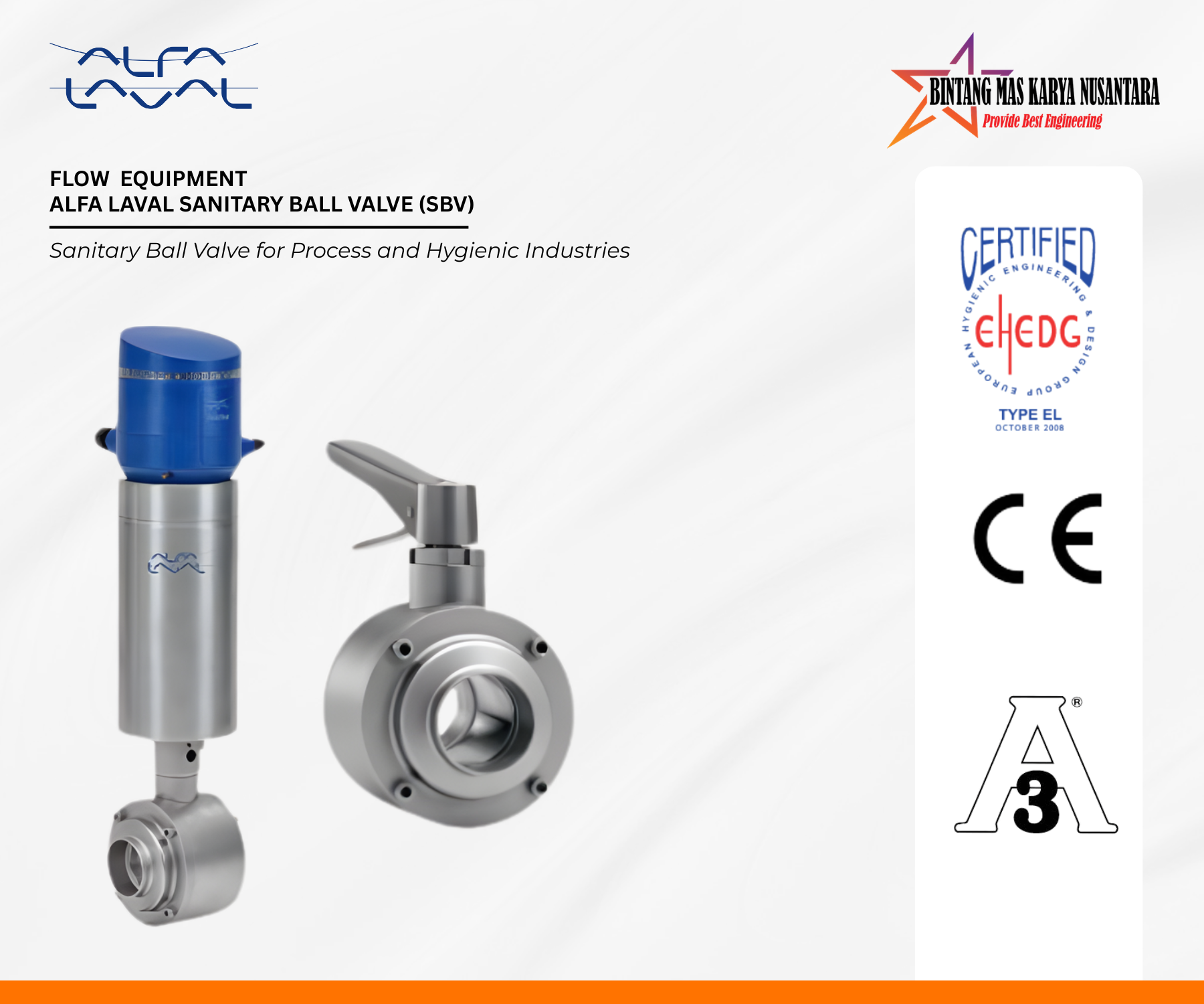 SBV (Sanitary Ball Valve) Alfa Laval