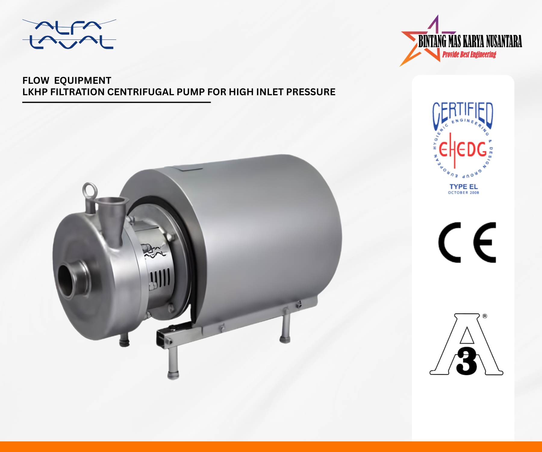 Centrifugal Pumps High Inlet pressure by ALFA LAVAL