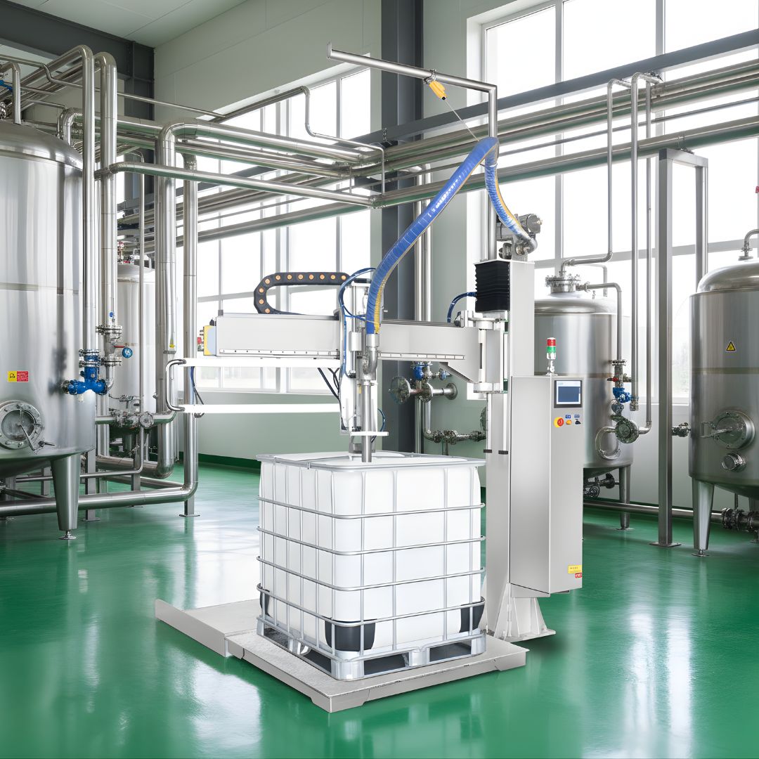 SUS 304/316 IBC Liquid Filling Machine 200–1000 kg - Image 2