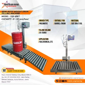 Semi-Automatic 20–250 KG Barrel & Drum Filling Machine