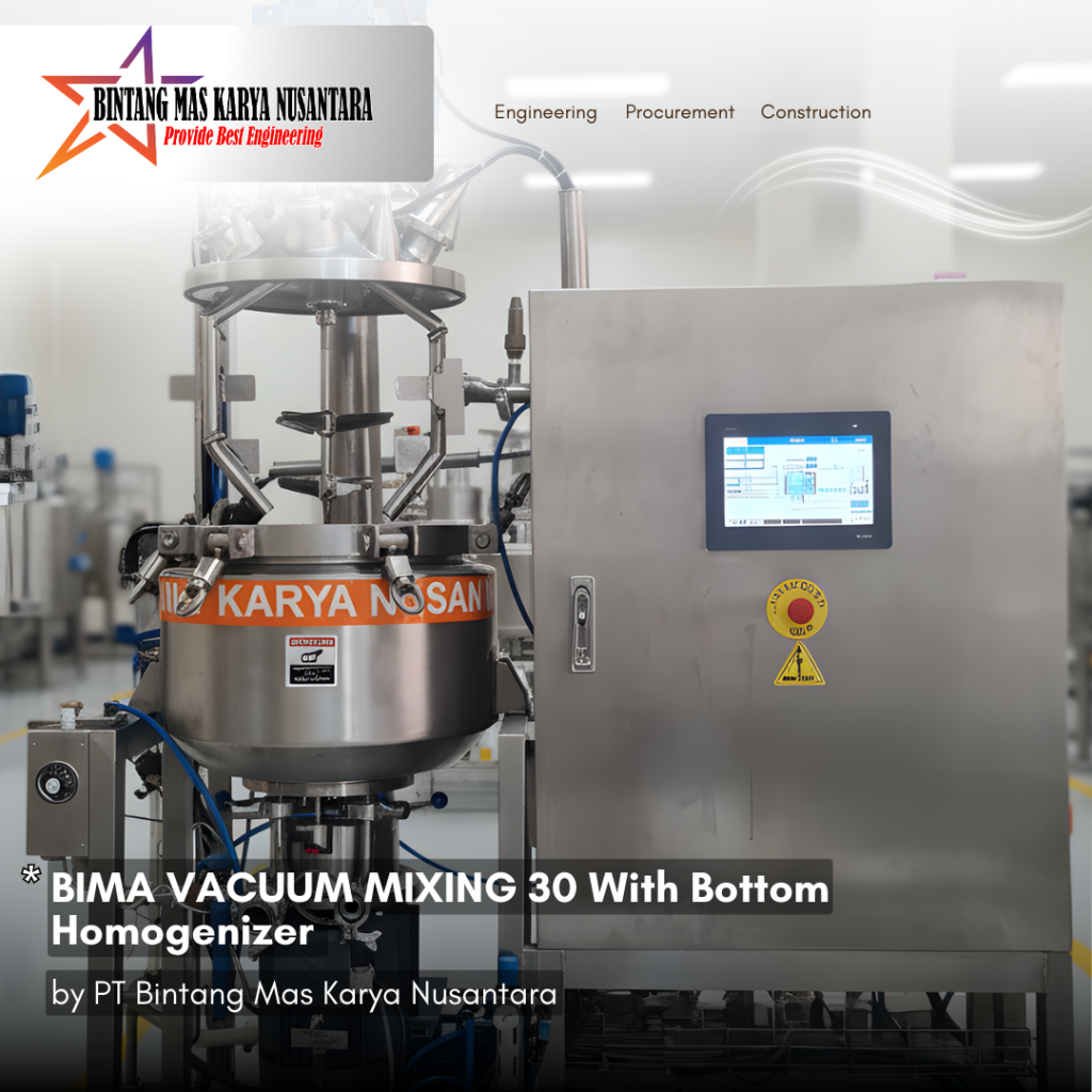 BIMA VACUUM MIXING 30 With Bottom Homogenizer