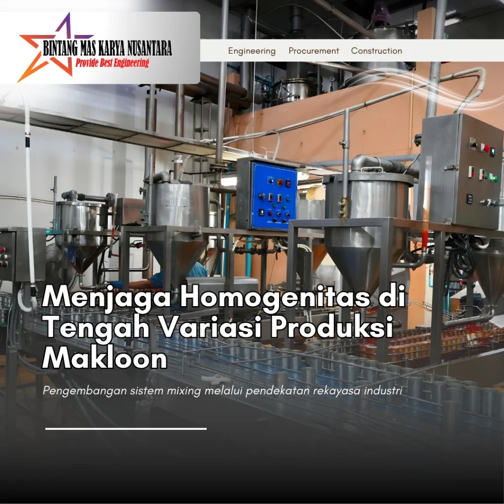 Mesin mixing eksisting pada pabrik makloon kosmetik yang dioptimalkan melalui pendekatan rekayasa industri