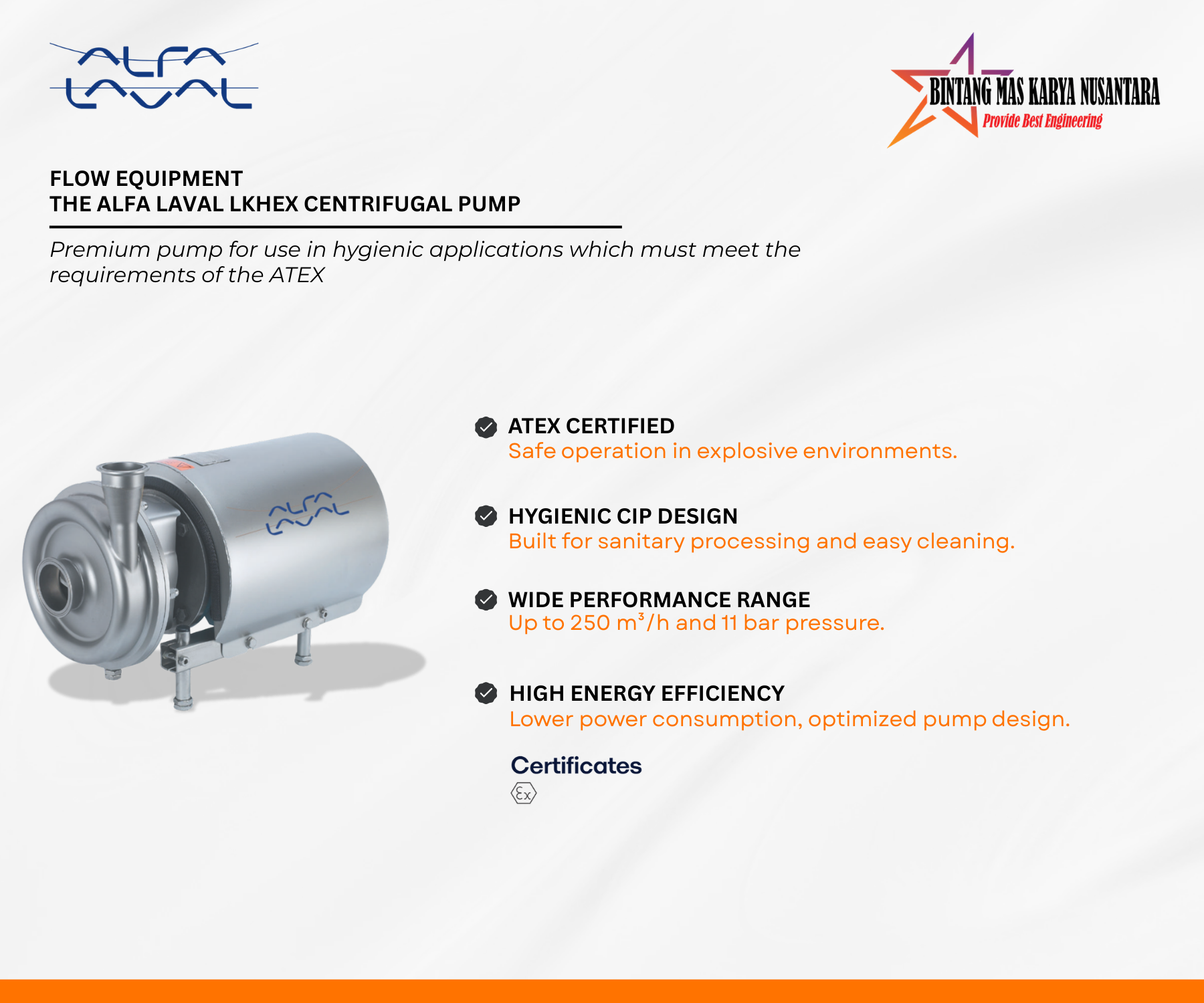 LKHex Centrifugal Pump Alfa Laval