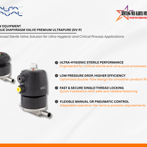 Unique Diaphragm Valve Premium UltraPure (DV-P)