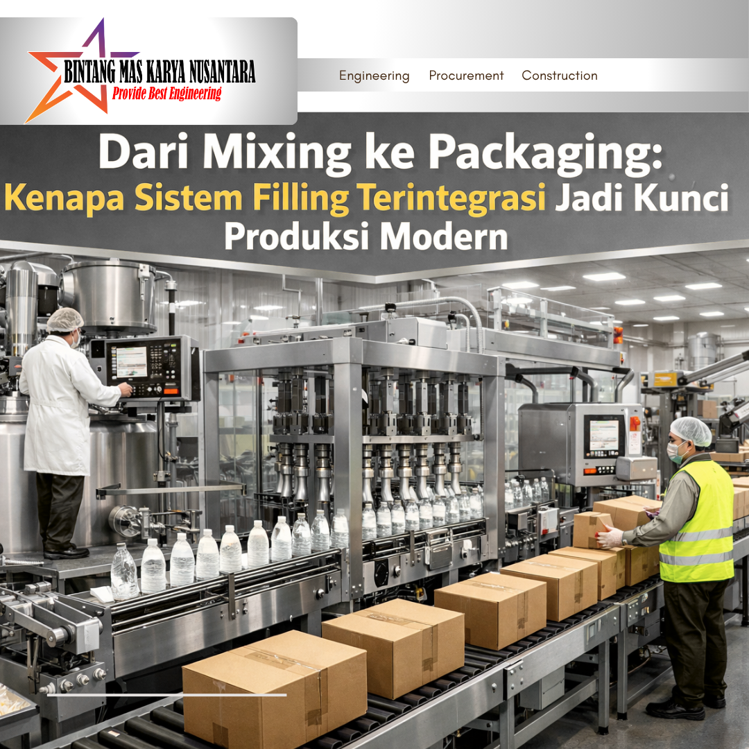 Dari Mixing ke Packaging: Kenapa Sistem Filling Terintegrasi Jadi Kunci Produksi Modern
