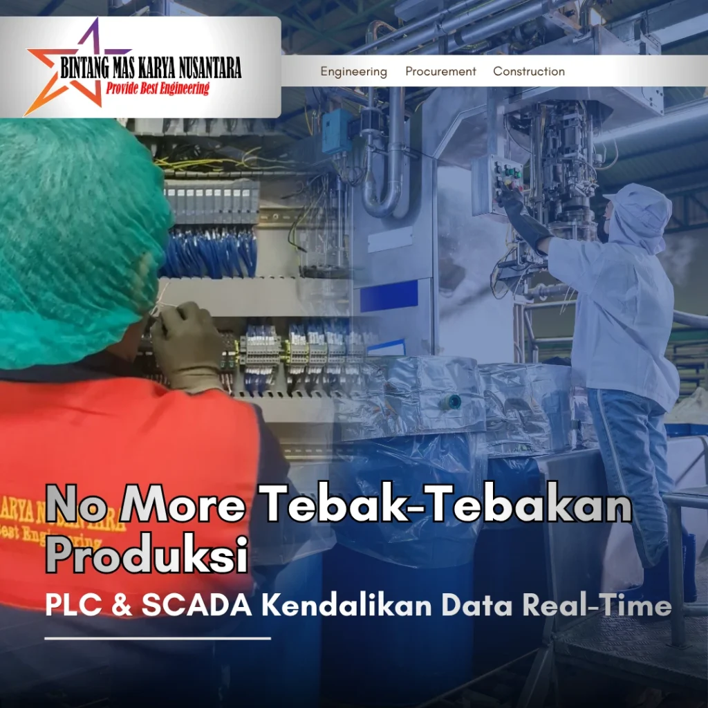Monitoring produksi bukan lagi soal perkiraan. Dengan mesin filling PLC dan SCADA, data dapat dipantau secara real-time, lebih akurat, dan terukur.