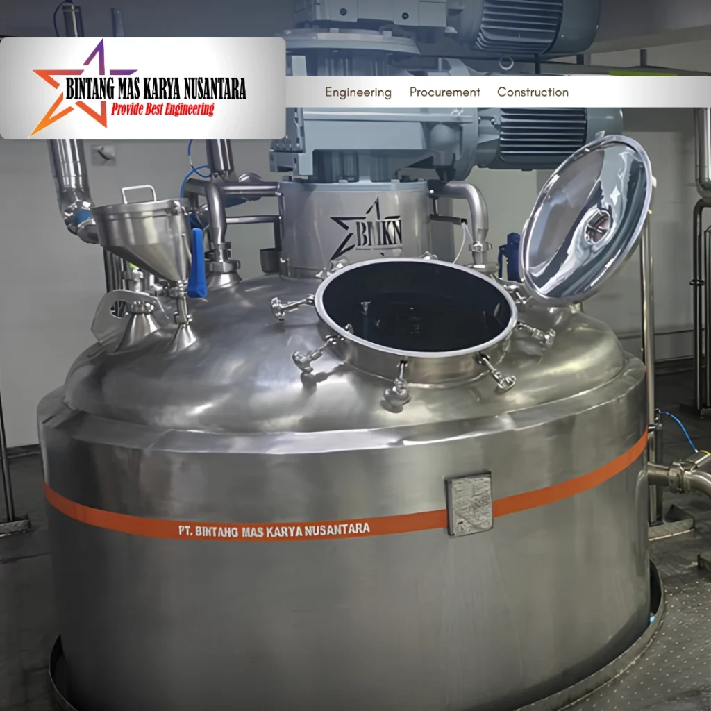 Vacuum Emulsifying Mixing System untuk menjaga konsistensi batch produksi industri kosmetik dan farmasi