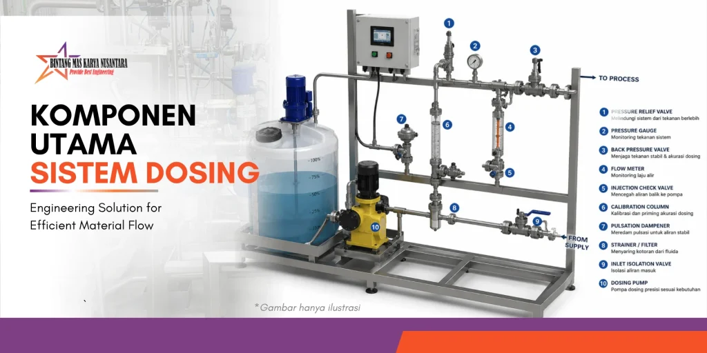 Komponen Utama Dosing System dan Fungsinya